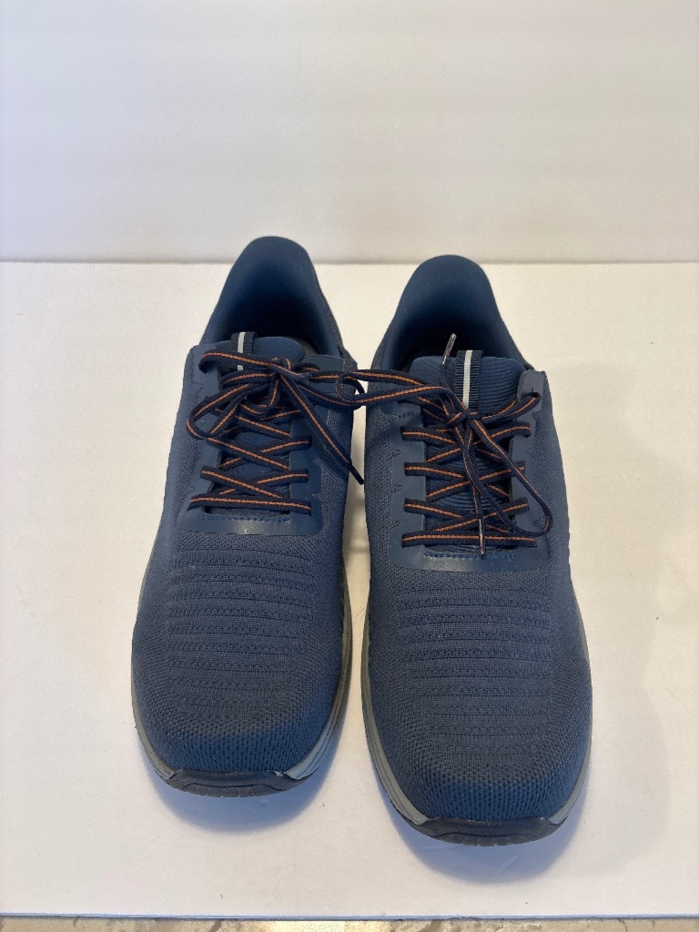 Men’s OrthoFeet Yari Hands Free Sneakers in Navy/ Grey Combo 11.5EE
